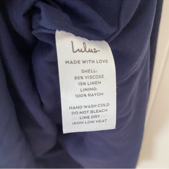 Lulu’s Perfect Day for Love Navy Cutout Tie-Front Mini Dress Size X-Smal… - Picture 8 of 9